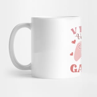 V is for Video Games - Funny Valentines Day Gamer Tee Mug